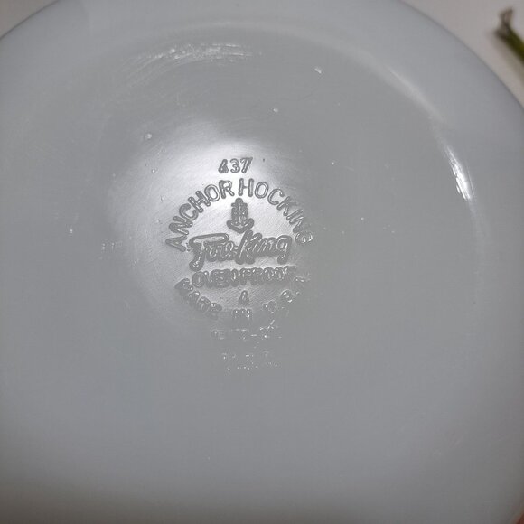 Anchor Hocking Fire King Meadow Green Casserole Dish 1 1/2 Qt 437 - Picture 11 of 13